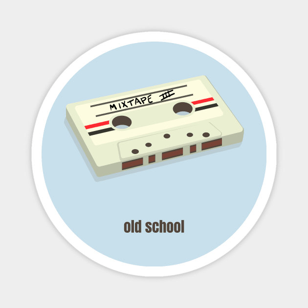 Old School Cassette Tape Magnet by CHADDINGTONS